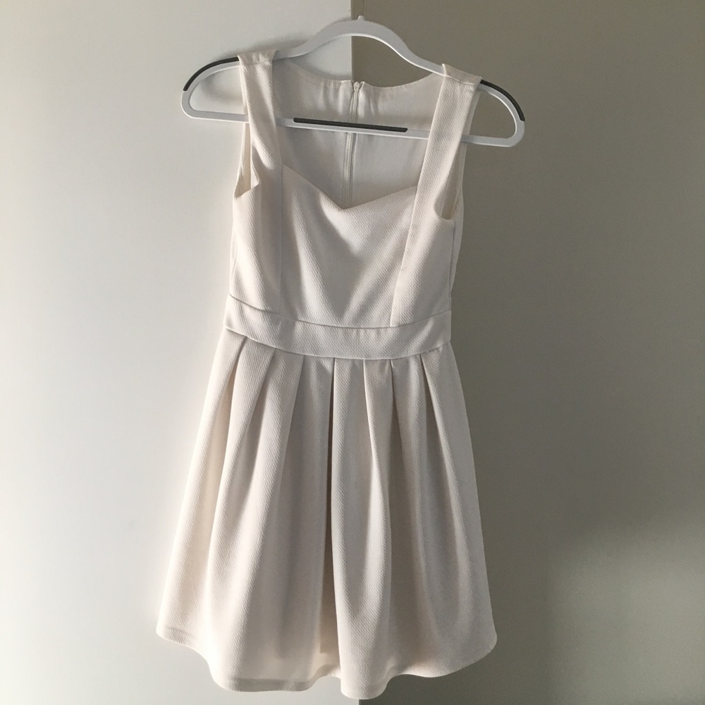 White mini dress